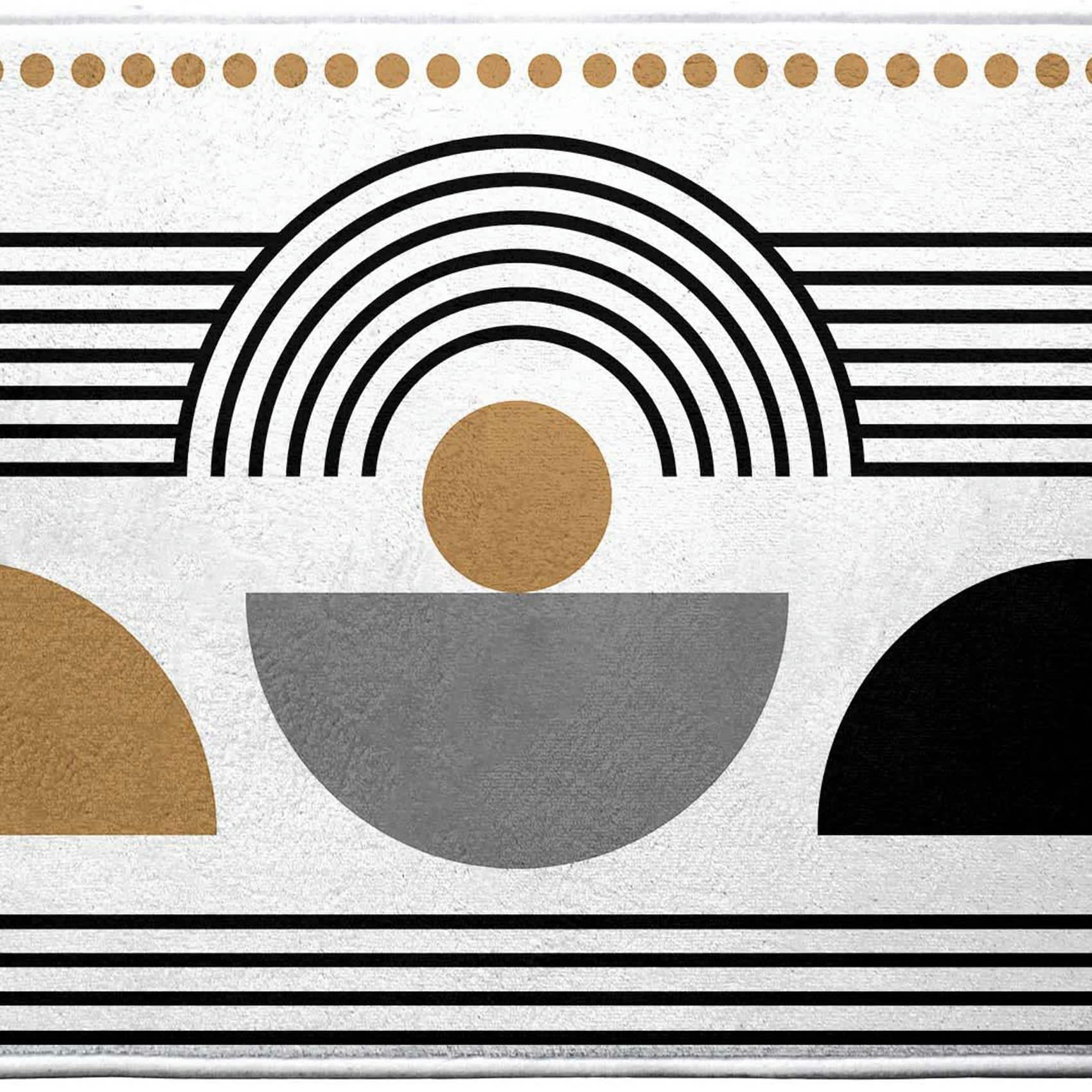 - Tapis de bain aux formes géométriques