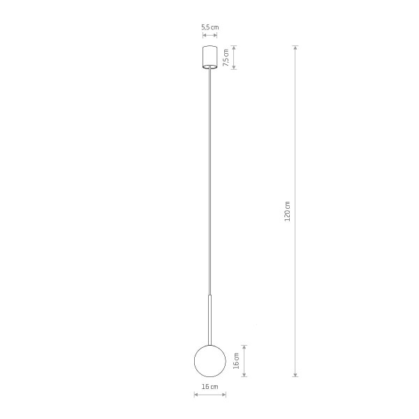 Lampa wisząca KARO Czarny szklany klosz 10305 Nowodvorski