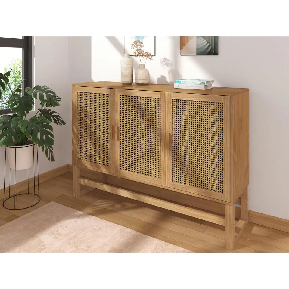 Jolene - Dressoir met 3 deuren en natuurlijk grenen