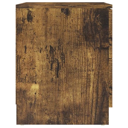 NNEVL Bedside Cabinet Smoked Oak 40x40x50 cm Chipboard