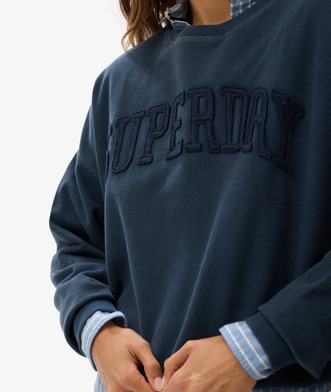 Athletic Essentials Tonal Applique Crew Sweatshirt