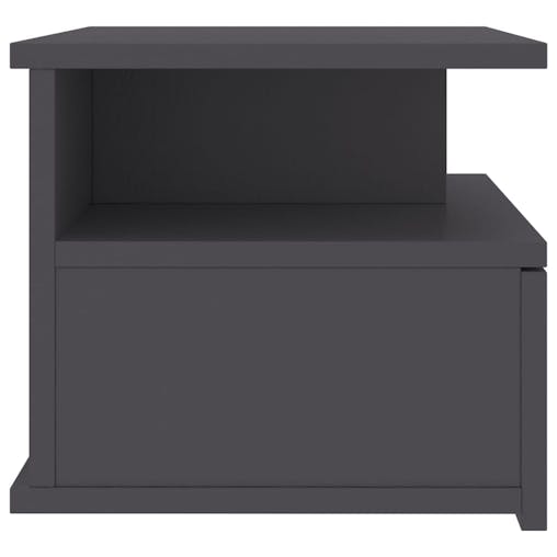 NNEVL Floating Nightstands 2 pcs Grey 40x31x27 cm Chipboard
