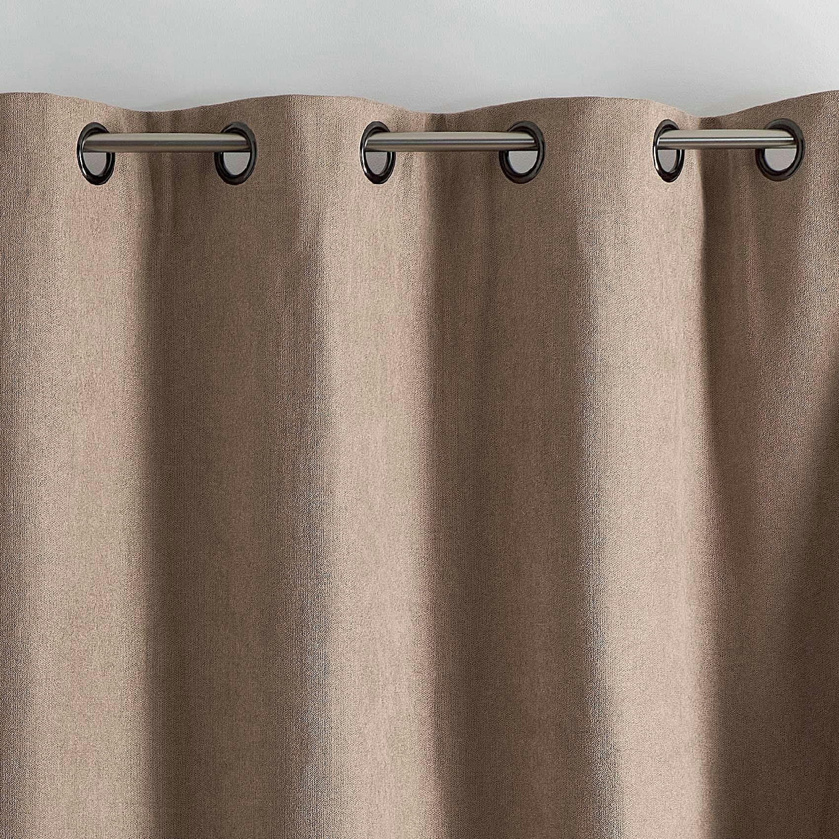 - Rideau semi occultant phonique thermique konfor beige