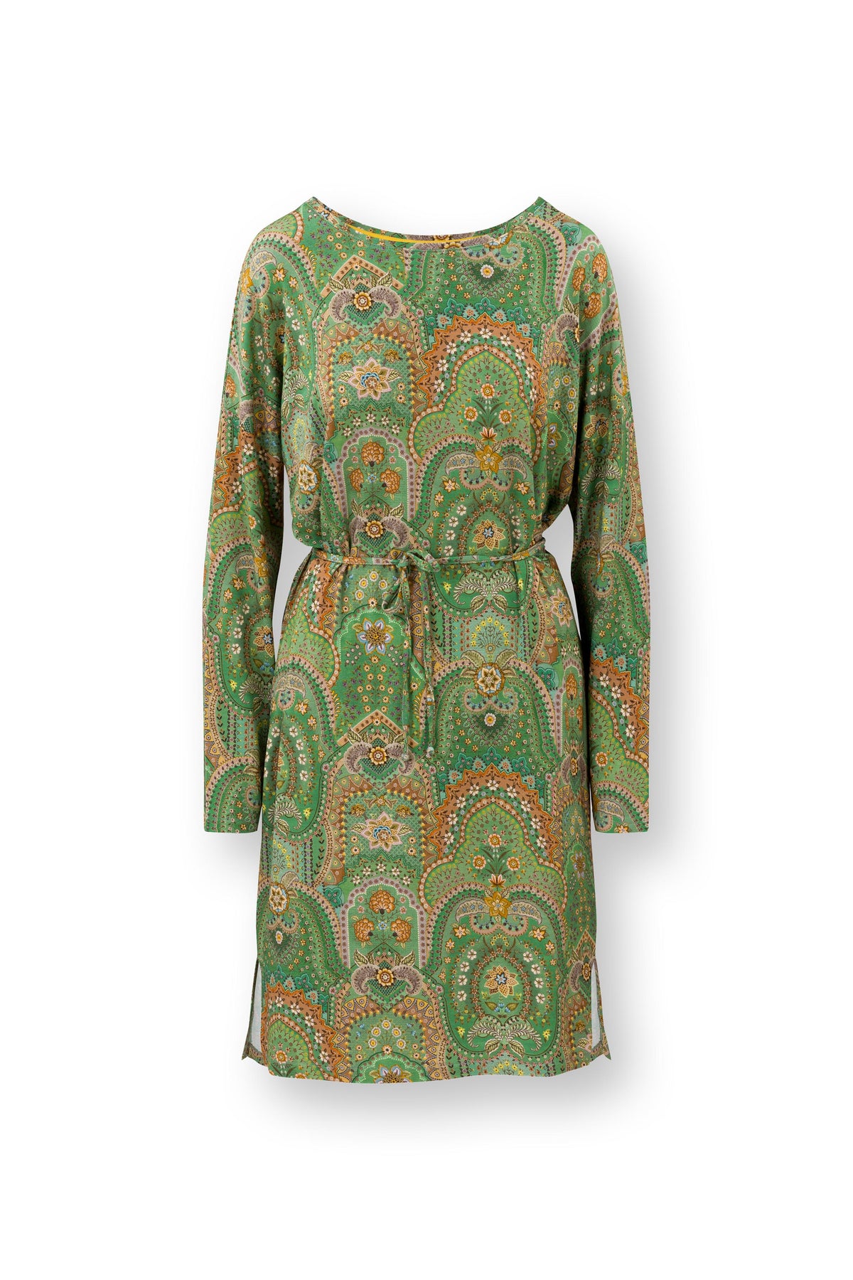 Pip Studio - Dido Nachthemd Lange Mouw Dames - Jabali - Groen - M