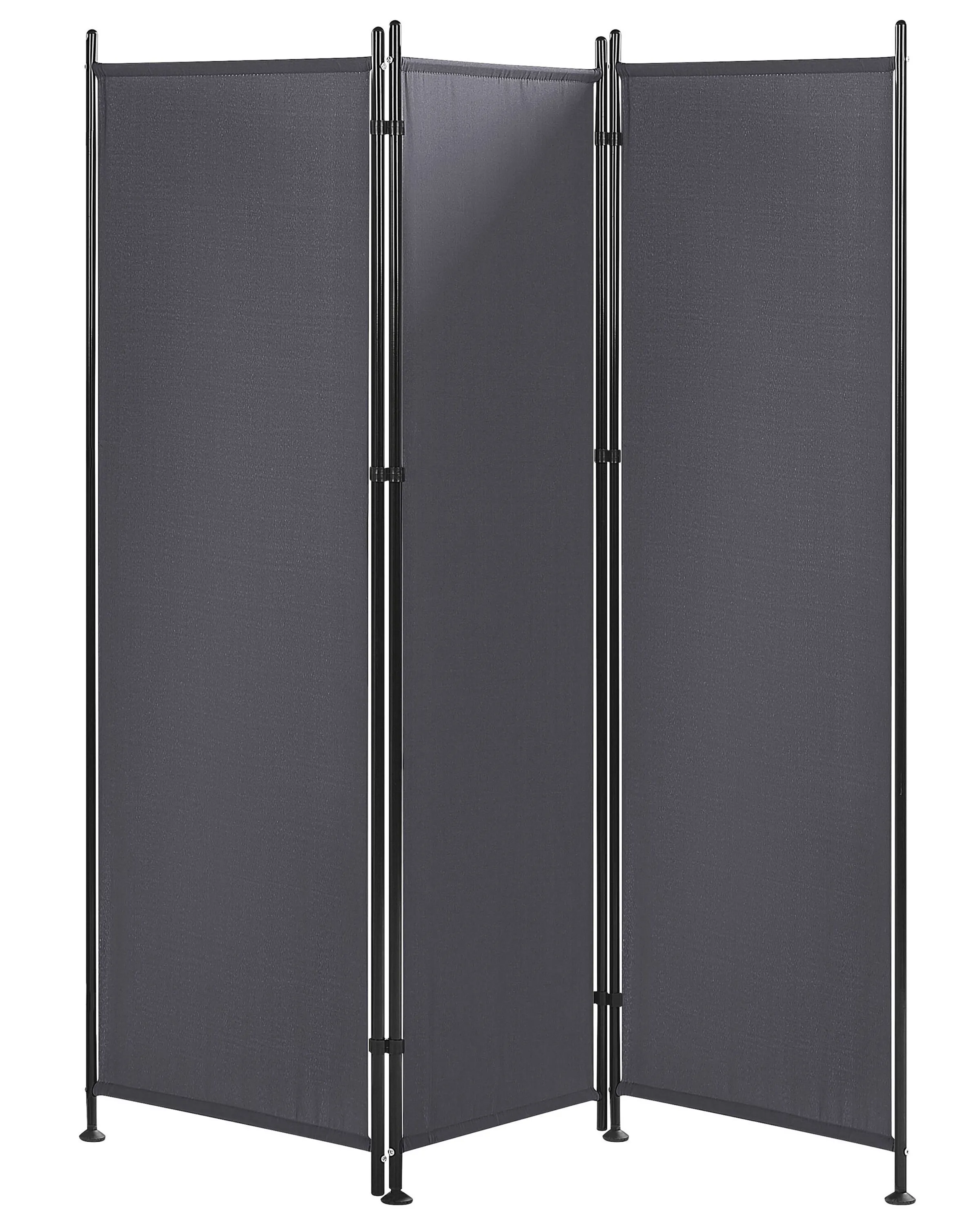 3 Panel Room Divider NARNI Grey 160 cm 170 cm