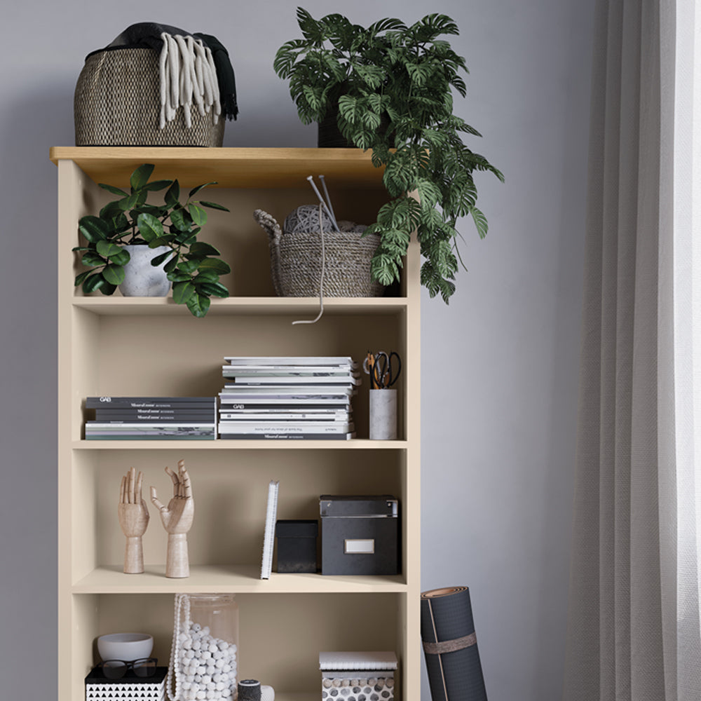 by fonQ Havin Boekenkast met Lade - Zand / Vicenza Bleached Eiken