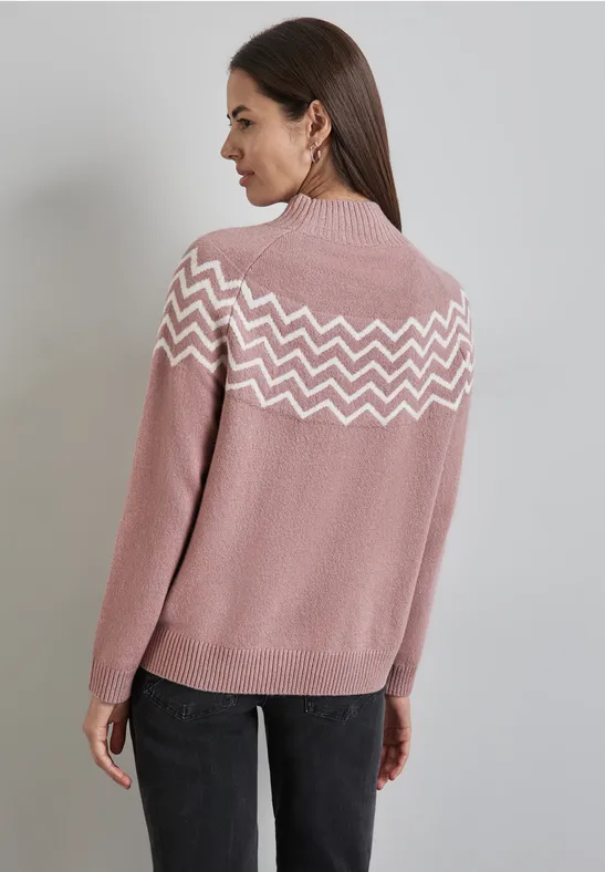 Pullover mit Stehkragen