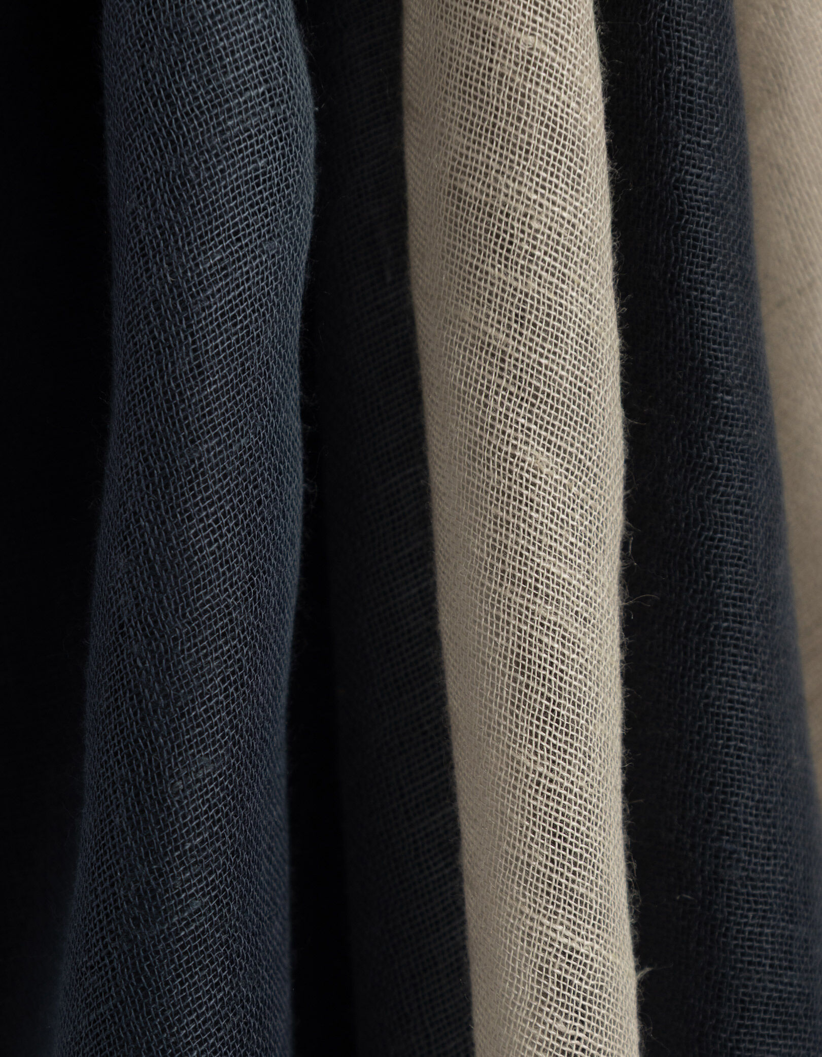 Foulard marine effet deep dye Homme