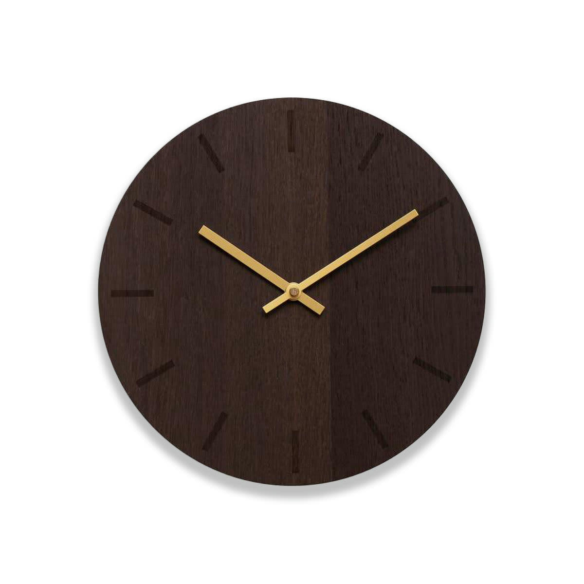 - Horloge murale en bois marron D28cm