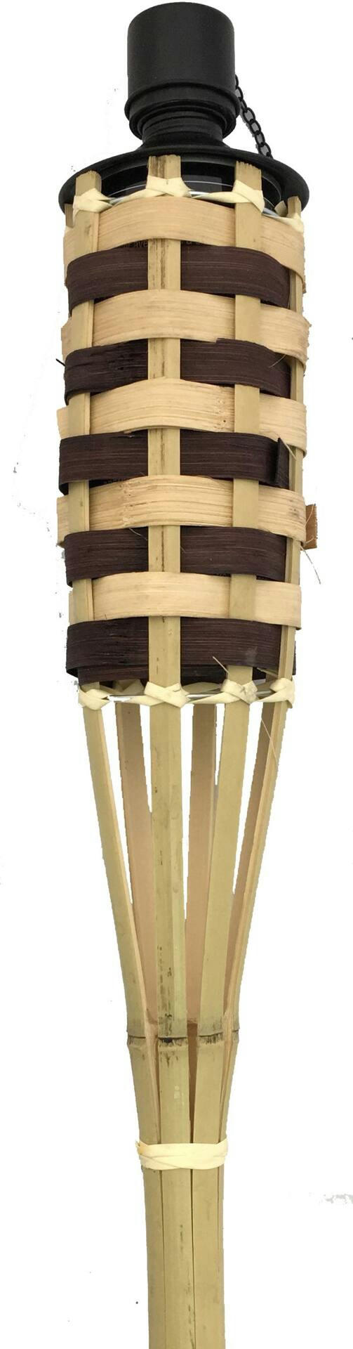 60-in Bamboo Citronella Tiki Mosquito/Insect Repellent Torch, Beige