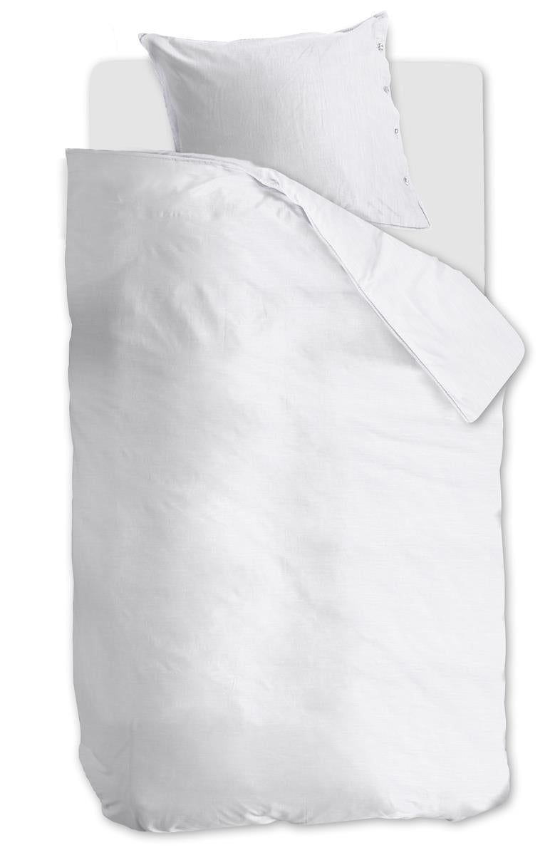 Beddinghouse Dutch Design Far Away dekbedovertrek - Effen - Eenpersoons - 140x200/220 cm - Wit