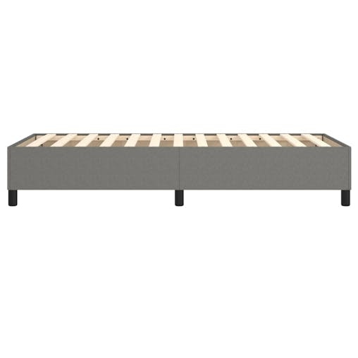 NNEVL Box Spring Bed Frame Dark Grey 107x203 cm King Single Fabric
