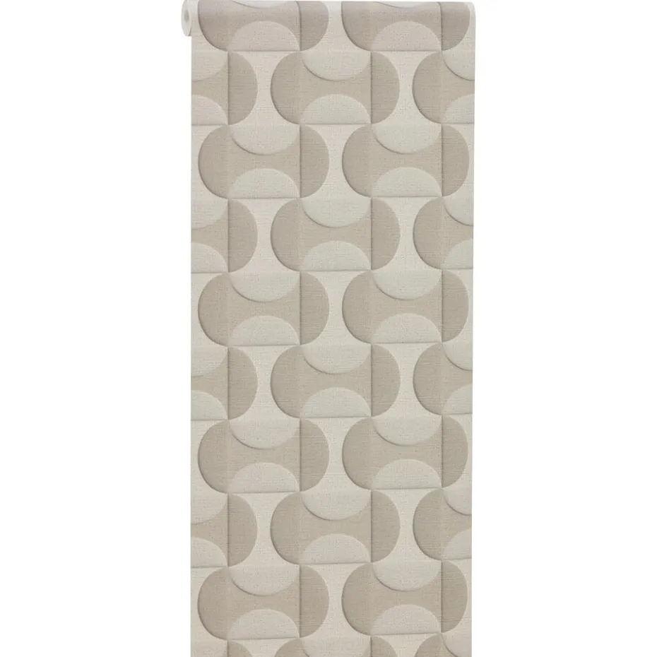 Kwantum Vliesbehang | Behang Nova Taupe