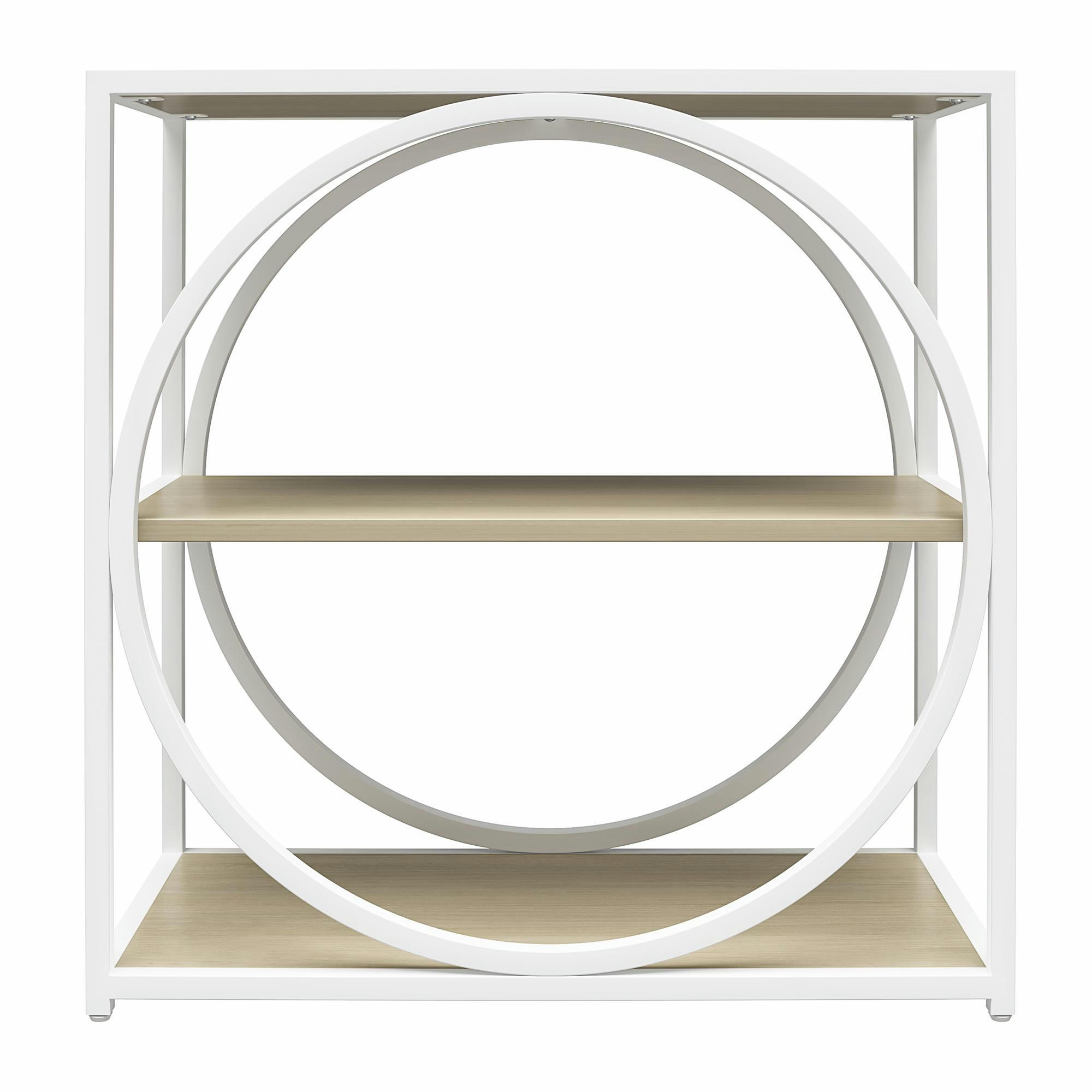CAMBRIDGE - Table d'appoint en panneaux de particules chêne clair et structure