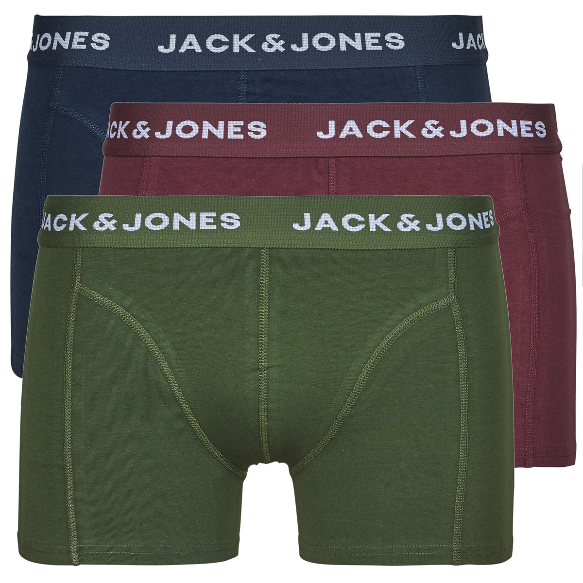 Jack & Jones - JACTEO X3 - Marine / Bordeaux / Kaki