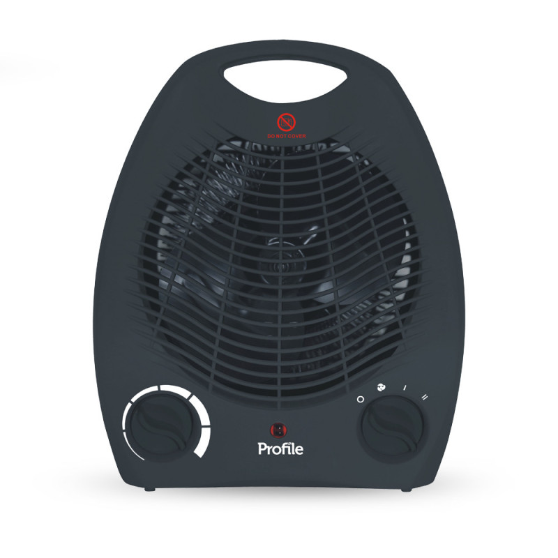 Radiateur soufflant Moesson noir 2000 W PROFILE