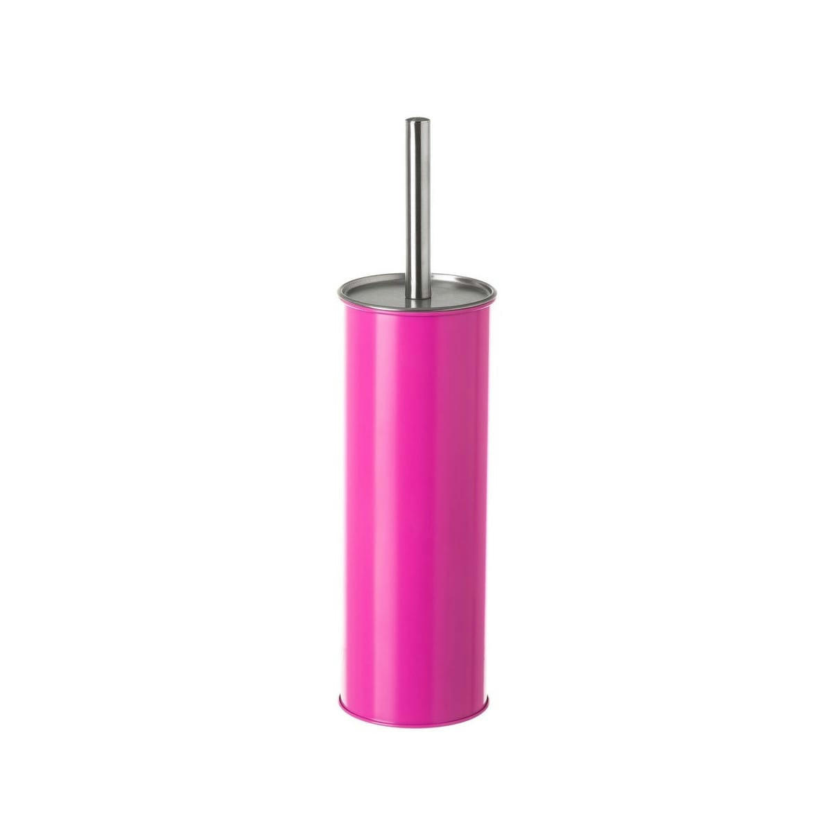 MÉTAL - Balai brosse WC métal fuchsia