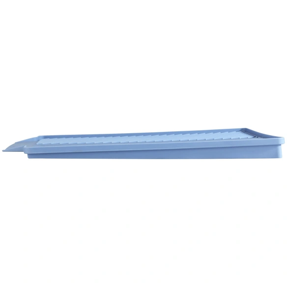Abtropfmatte, BxHxL: 40 x 3 x 30 cm, Thermoplastischer Elastomer (TPR), blau