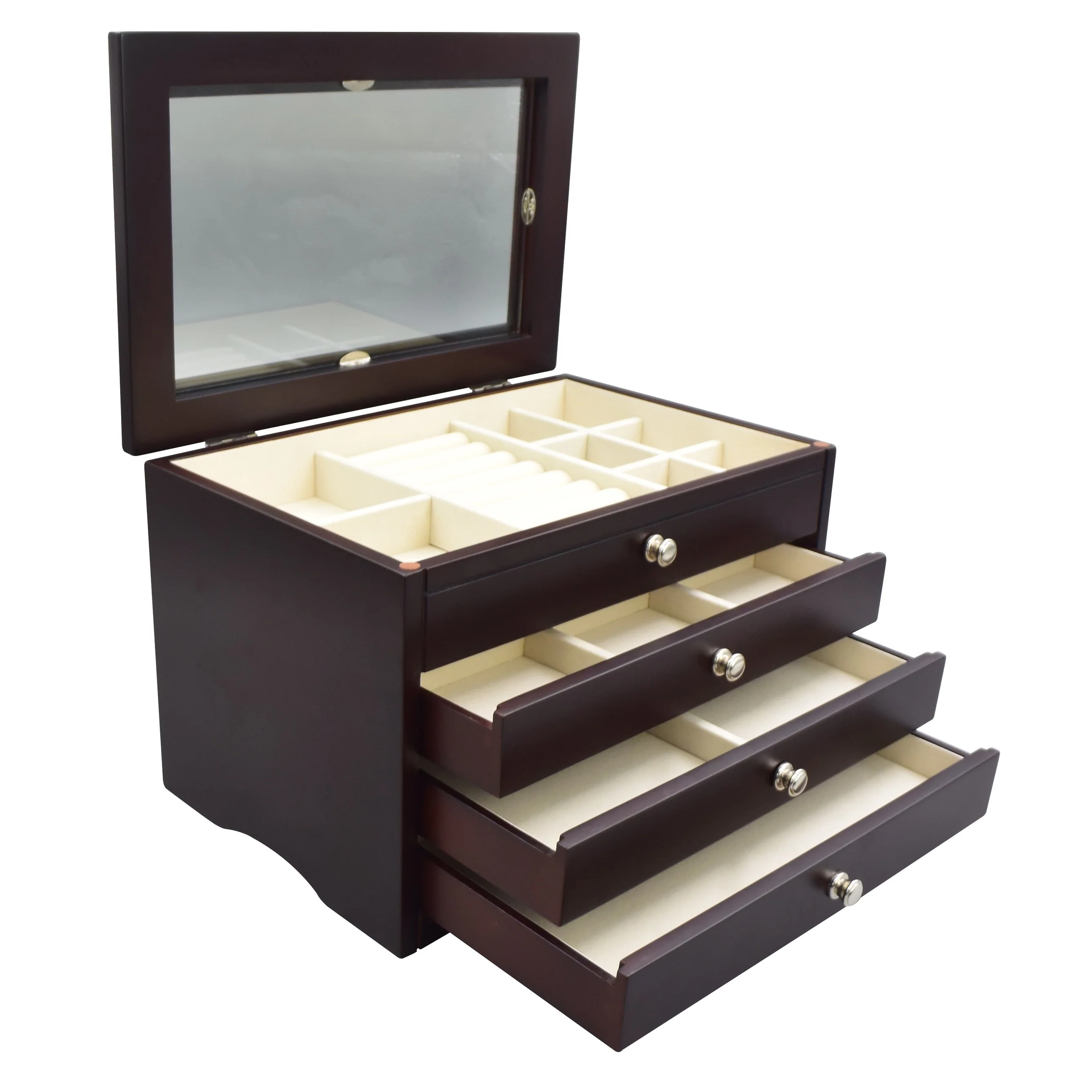 Elegant Java Wood Jewelry Box