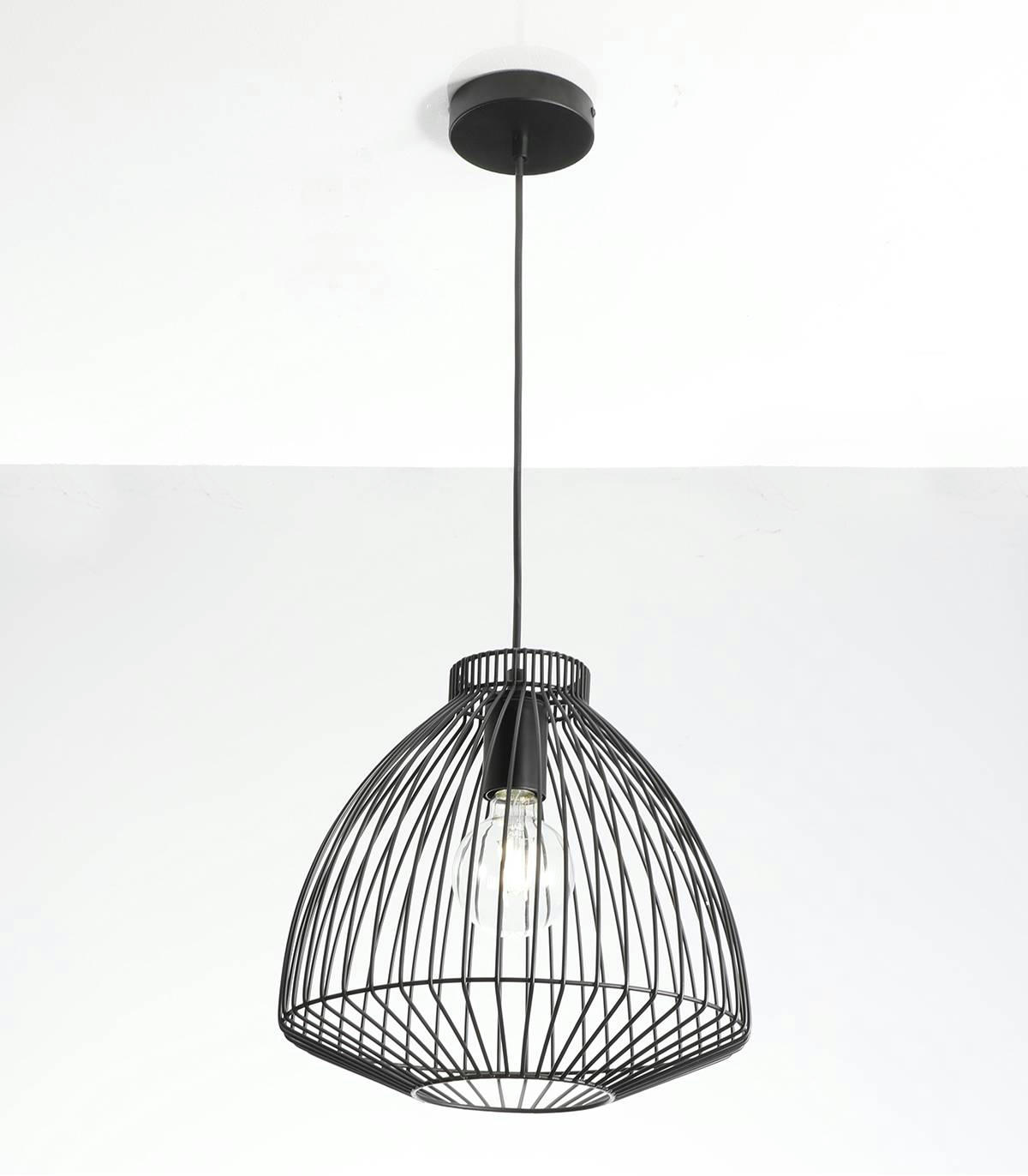 LINZ - Suspension en métal noir d. 30 cm