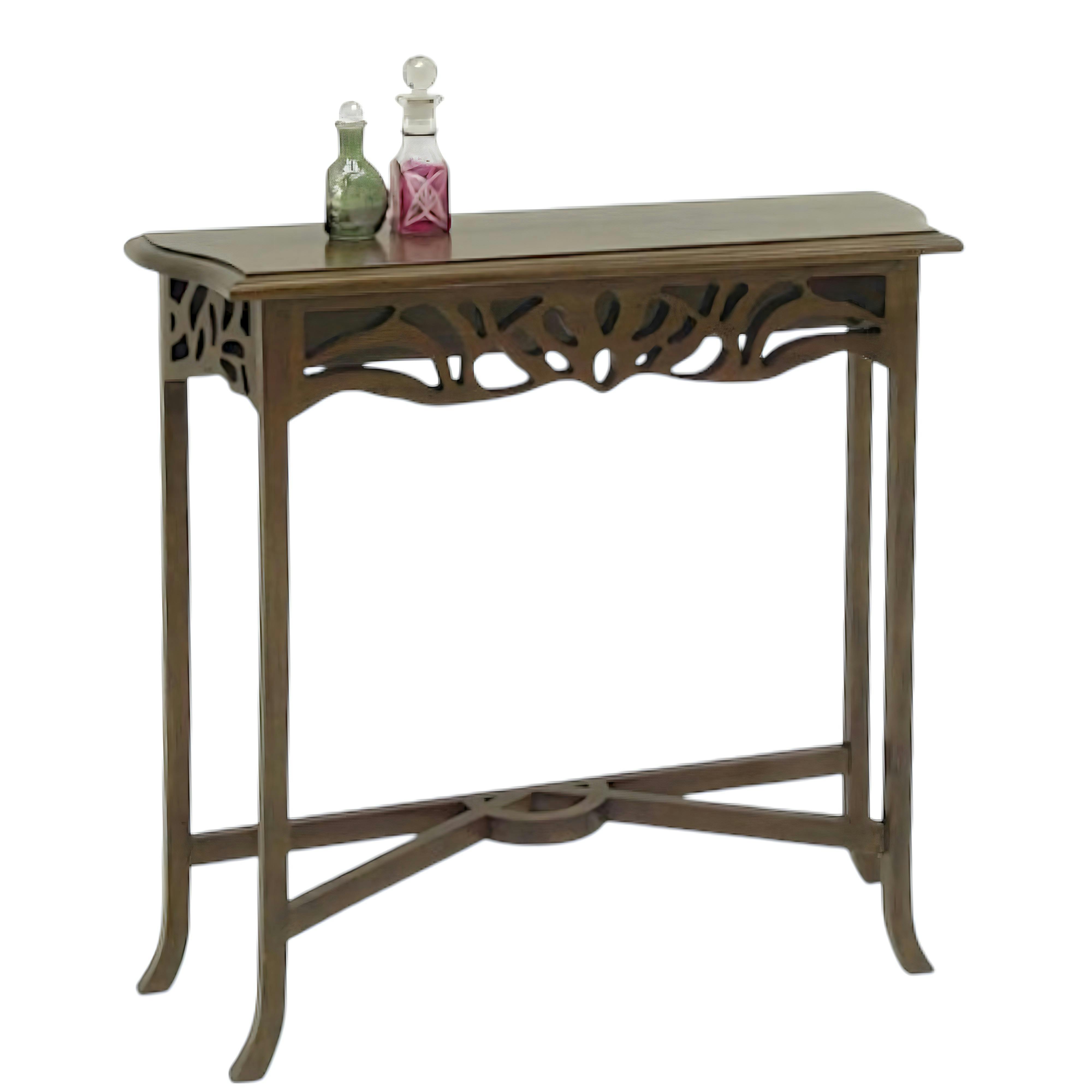 Console coloniale bois hévéa 80cm TRADITION