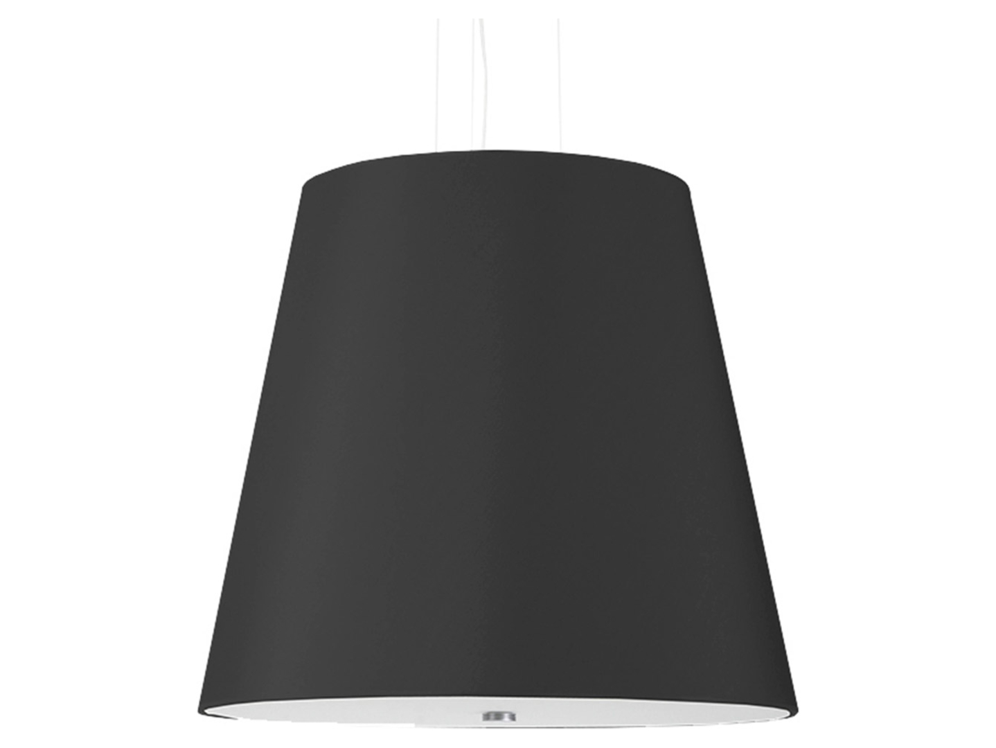 Lampa wisząca Geneve 3-punktowa tkaninowa czarna