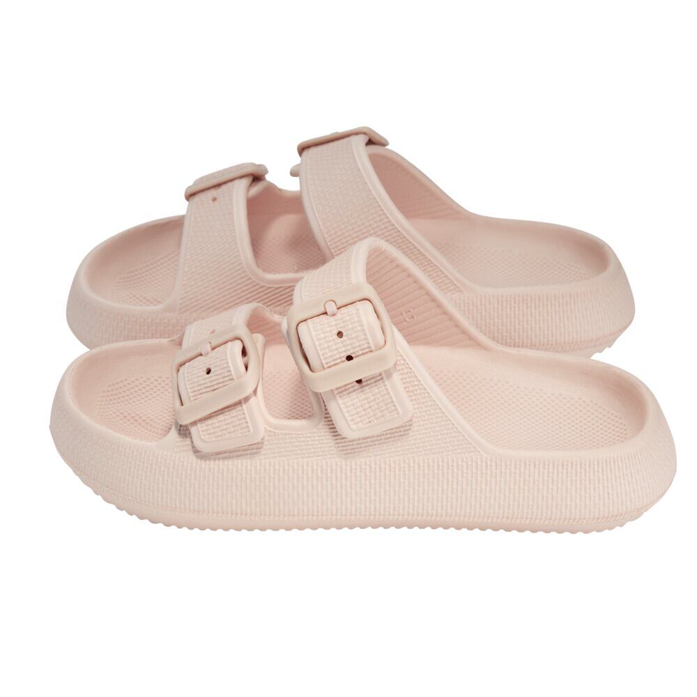 Sandales enfant 2 brides plastique rose 30/31