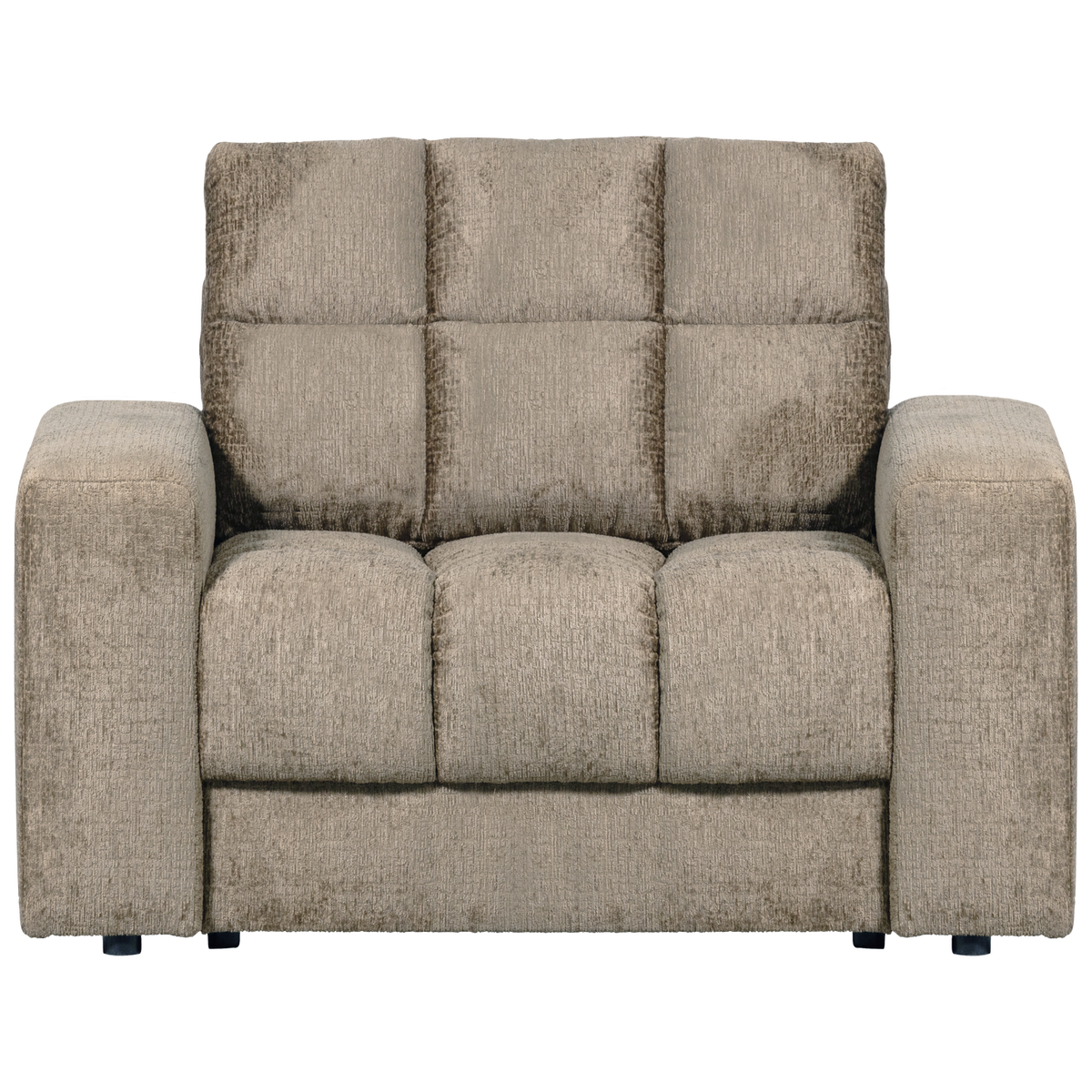 WOOOD fauteuil Second Date - Structure Velvet - Wheatfield - 78x103x99
