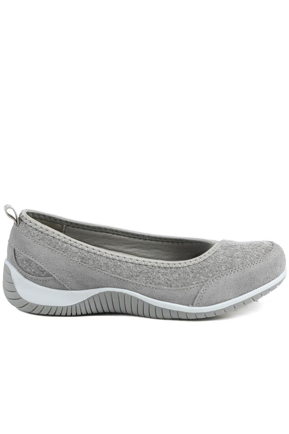 Pavers Wide Fit Memory Foam Floral Pumps