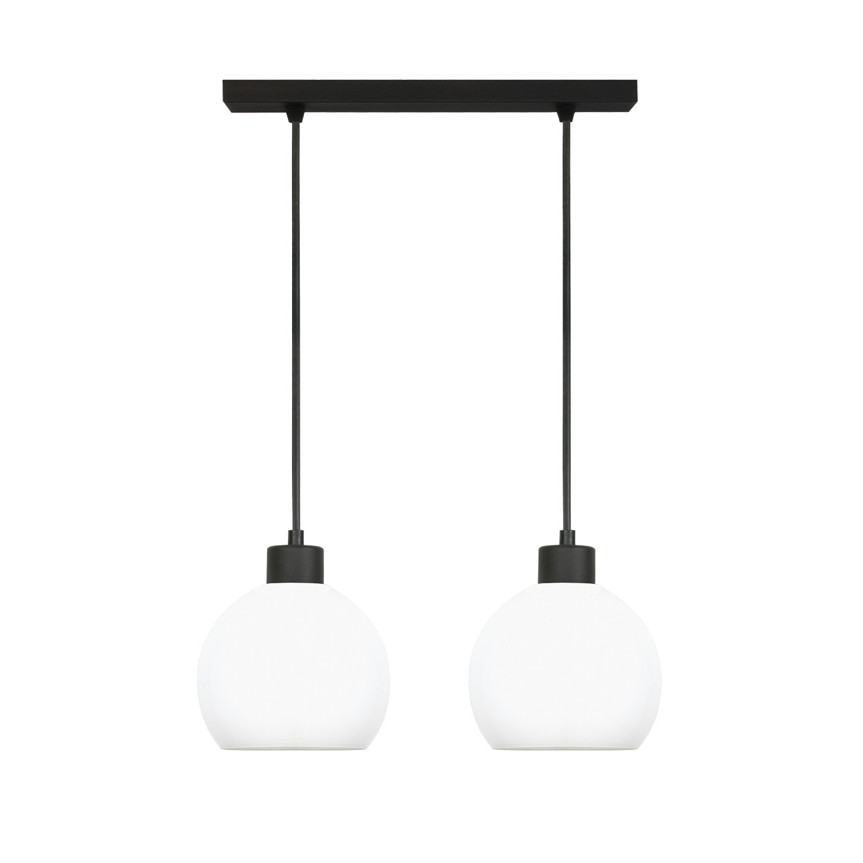 Lampa wisząca listwa EDYLIT zwis nad stół białe kule 1xE27 KATARA 14-178