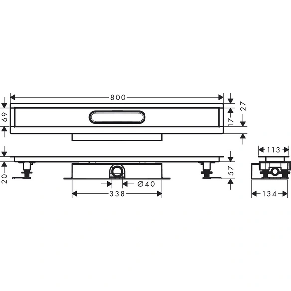 Grundkörper »uBox universal«, 800, BxH: 13,9 x 7,7 cm