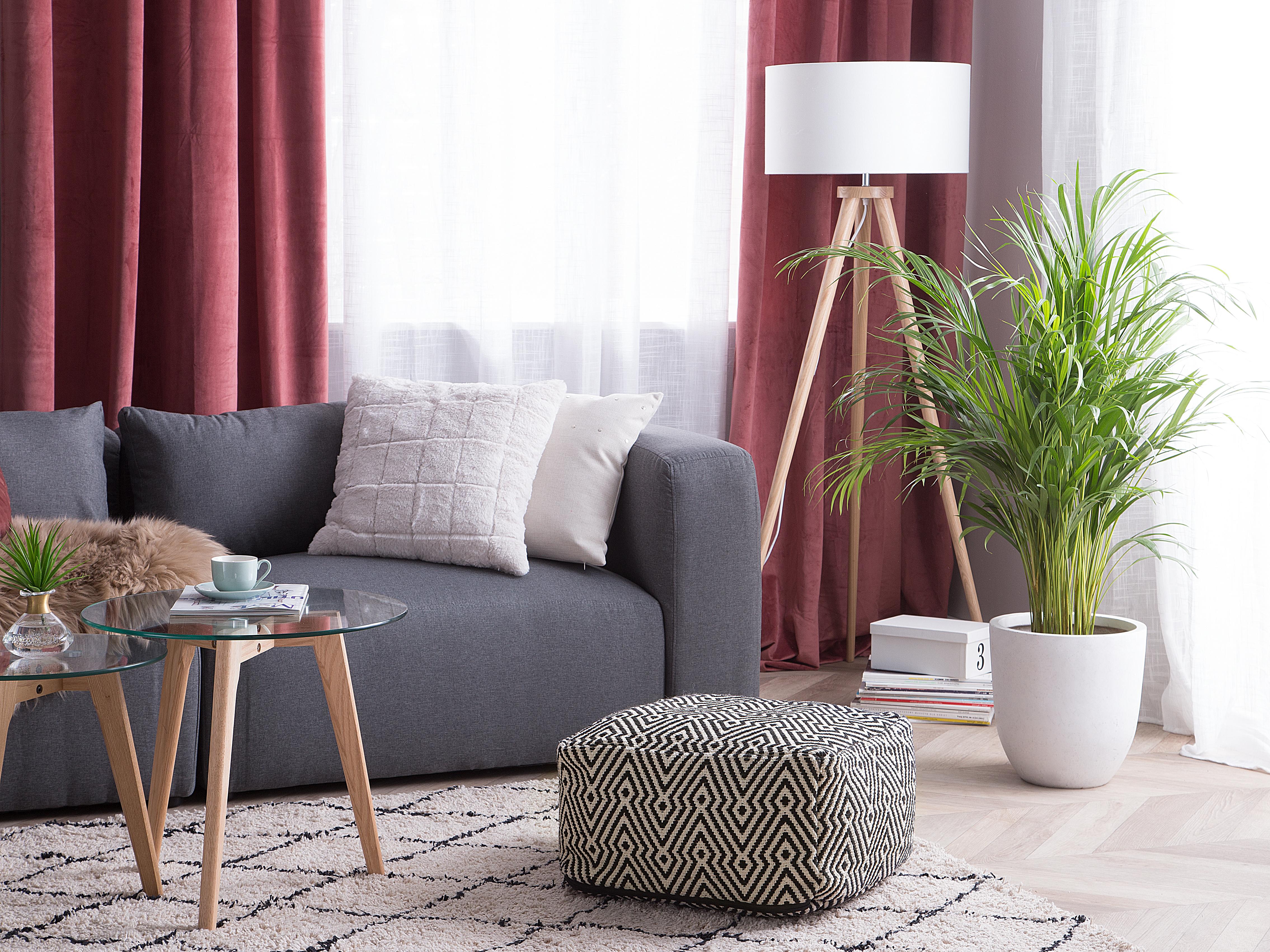 Pouffe MUKKI Cotton Black/ White