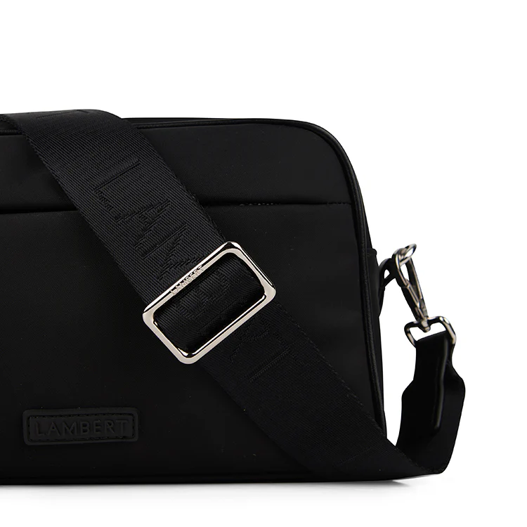 The Dahlia – 3-in-1 Black Nylon Crossbody Bag