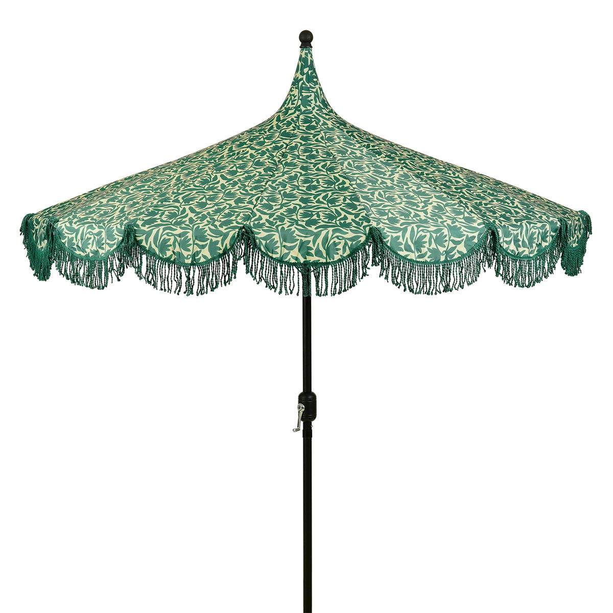 Mica Decorations Kelly Parasol met Draagtas - Stokparasol 238 x Ø235 cm - Tuin of Balkonparasol - Polyester, Staal - Donkergroen