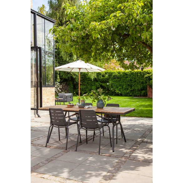 Gartenstuhl »Parc«, BxHxT: 58 x 80 x 58 cm, Teakholz, anthrazit