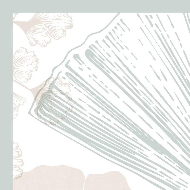 GINGKO VERT - Tête de lit L140xH 70cm