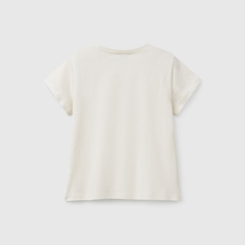T-shirt with glitter print