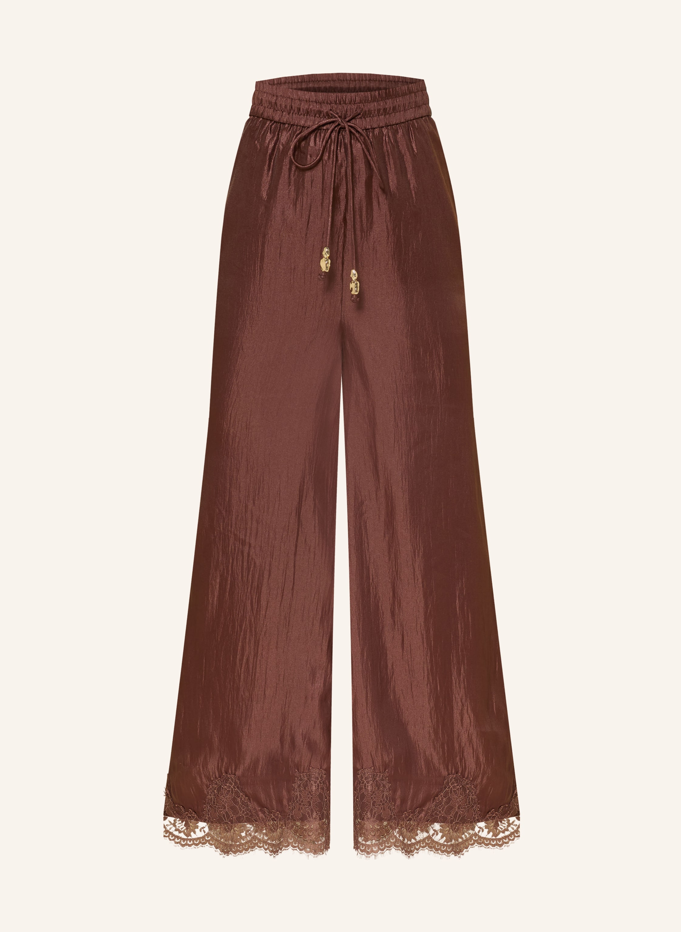 Aje. Satinhose OPHELIA mit Spitze