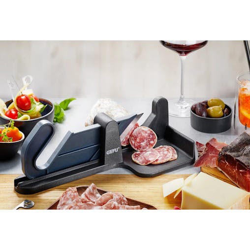 New Gefu Tranche Stainless Steel Sausage & Food Slicer | Black