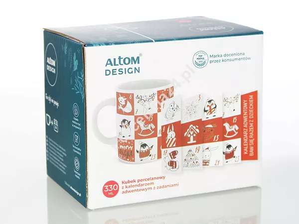 Kubek 330 ml Altom Design - Z kalendarzem adwentowym B 07.CHR.2657