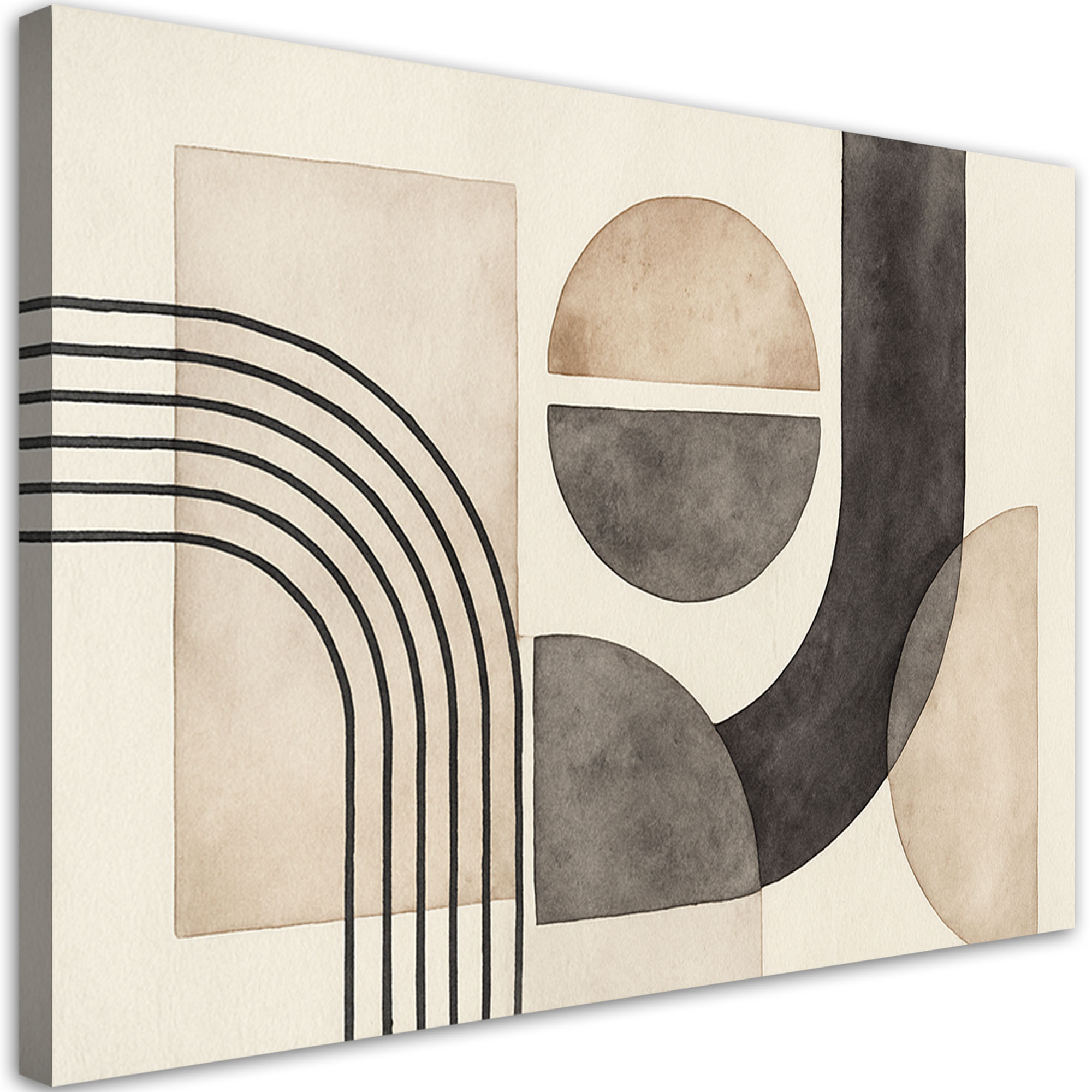 Feeby Obraz do salonu sypialni, Geometryczne Formy Akwarela 60x40