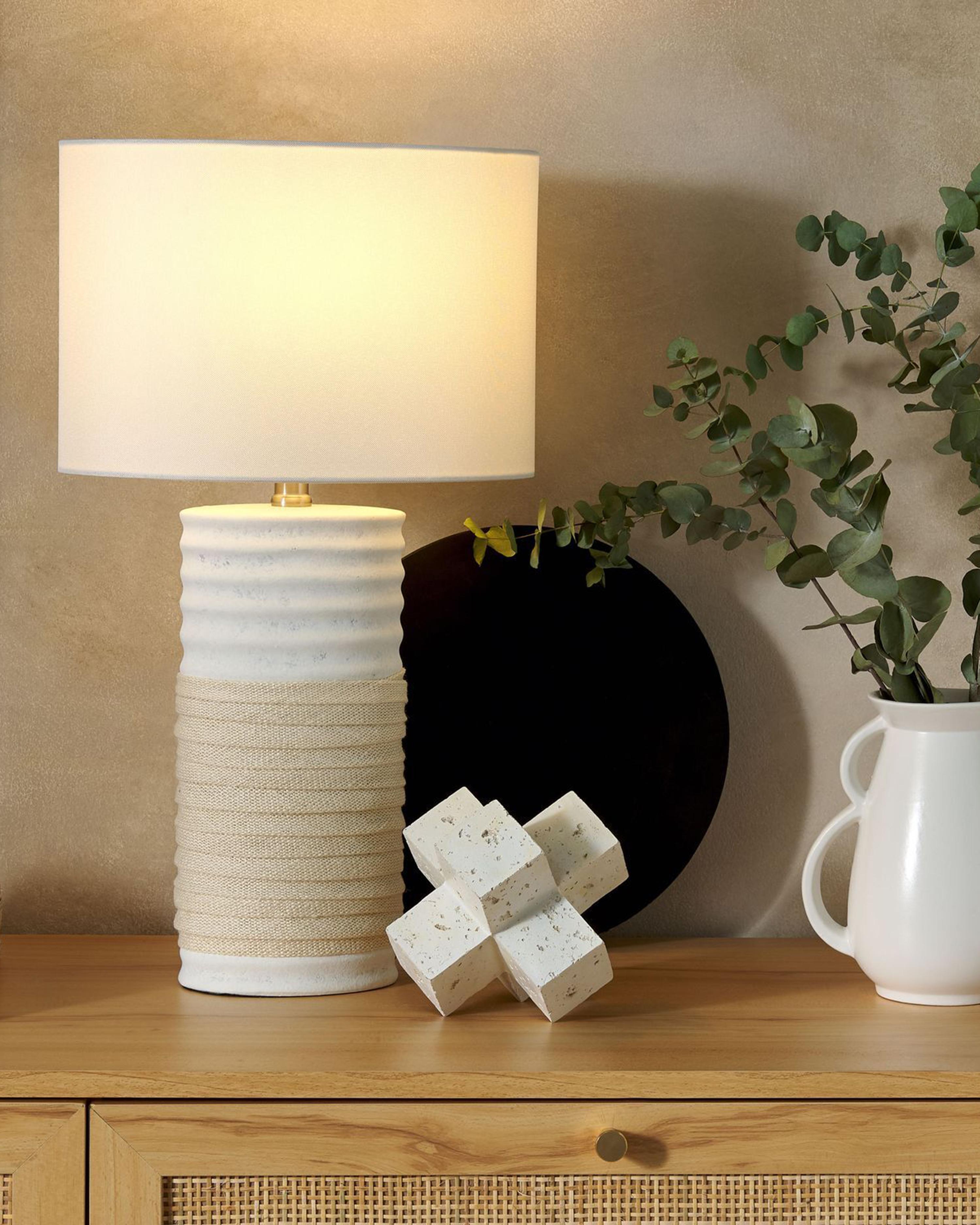 Table Lamp NAVIA Porcelain Light Beige