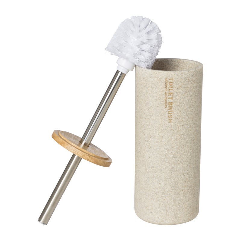 Toiletborstel sand - beige - &Oslash;10.3x38.5 cm