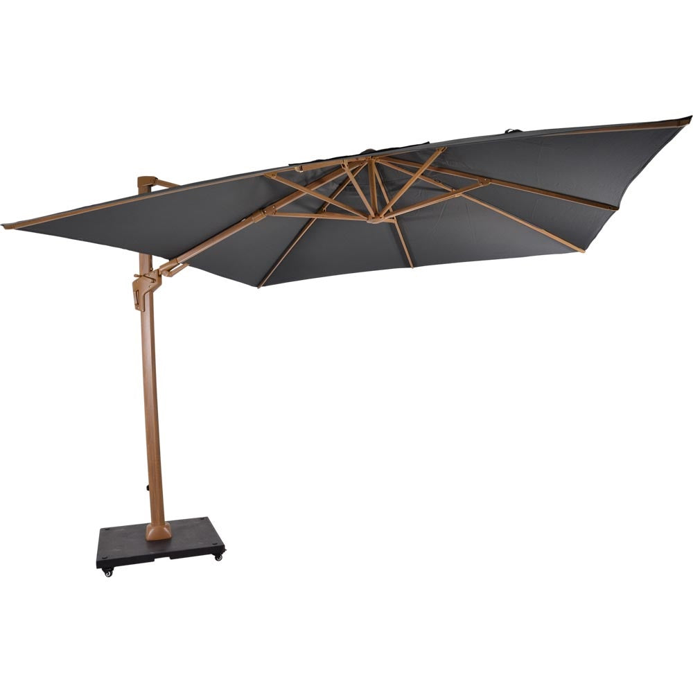 Lesli Living push-up parasol VirgoFlex - grijs - 300x300cm