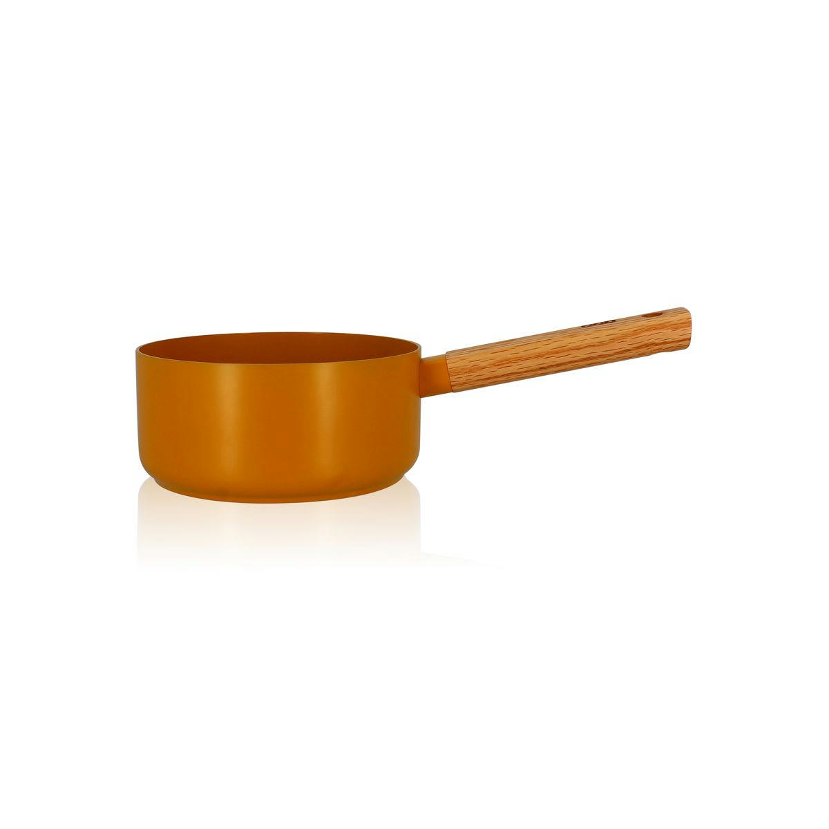 ECTOR - Casserole en aluminium/céramique jaune Ø18cm - compatible induction
