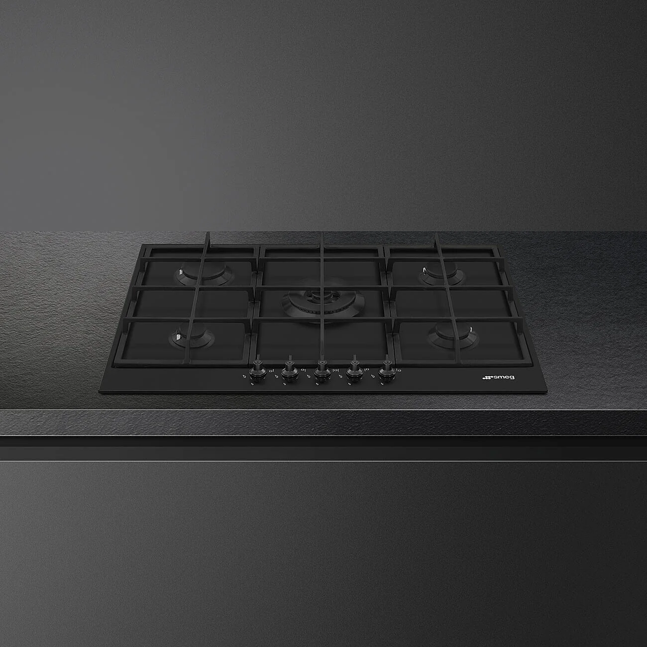 75cm Classic Gas Hob Matte Black