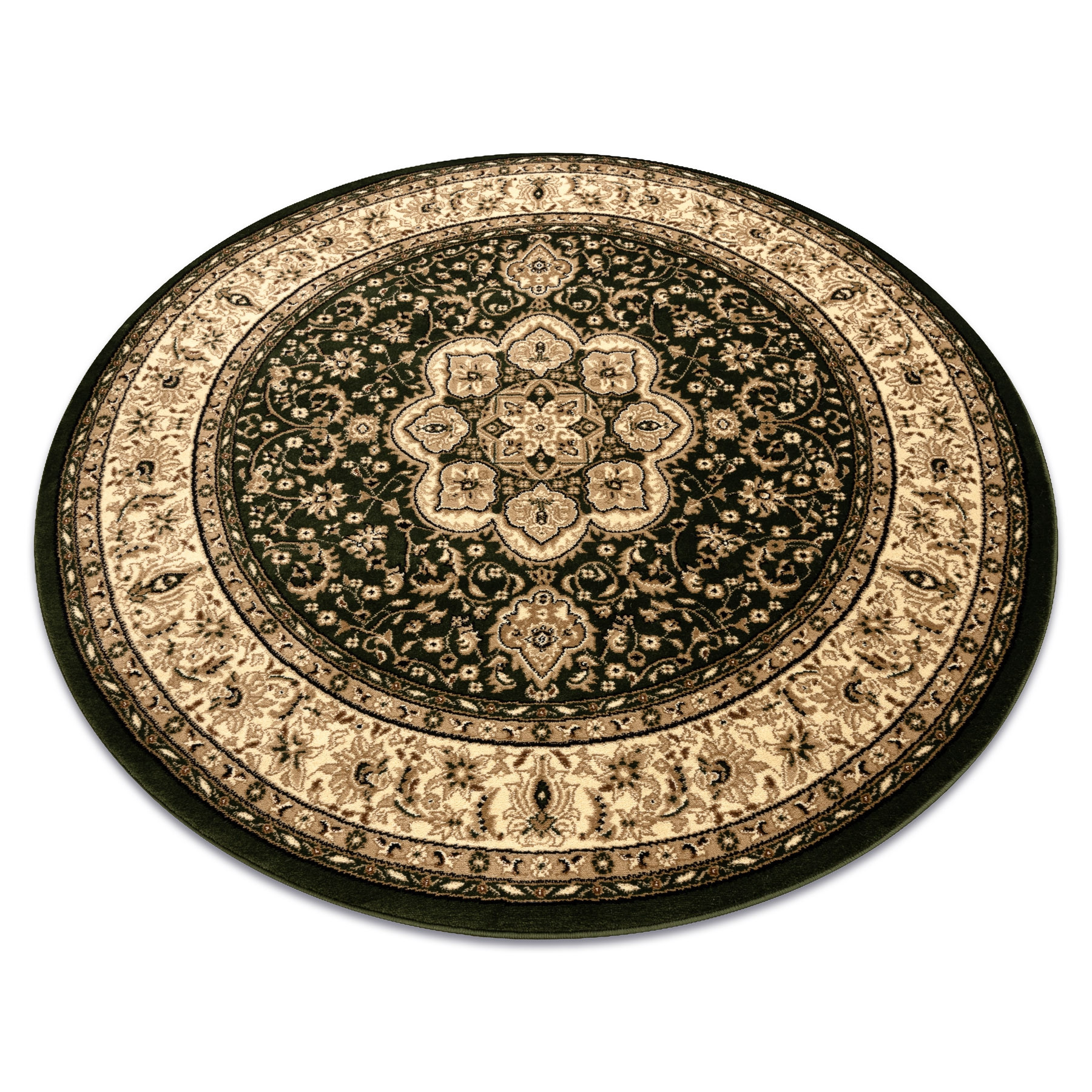 Dywan ROYAL ADR wzór 521 zielony koło 120 cm