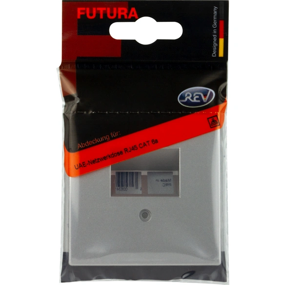 Abdeckung Cat6a, Futura, Platin