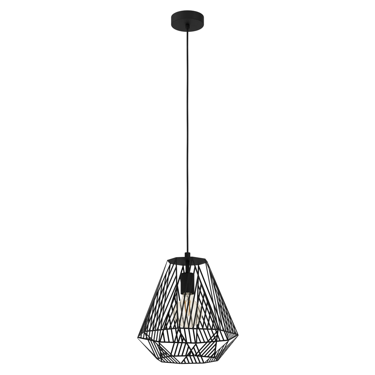 EGLO hanglamp Stype - e27 - ø 33 cm - zwart