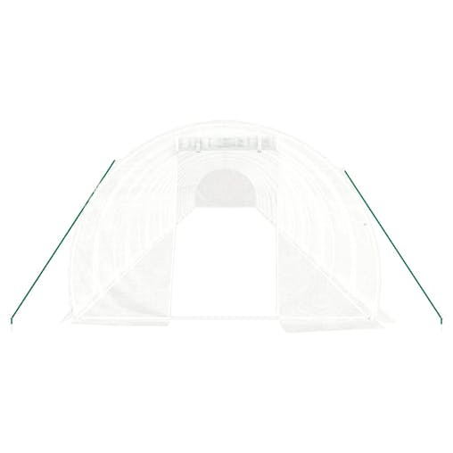 NNEVL Greenhouse with Steel Frame White 60 m&sup2; 20x3x2 m